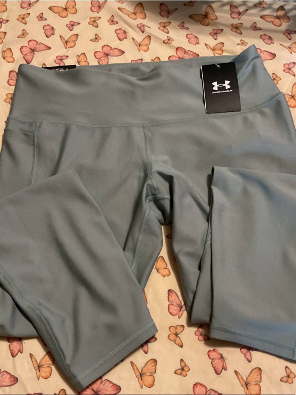 Under Armour Light Blue Active High-Waist Leggings with Pockets
